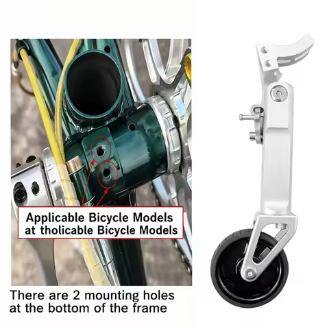 360° Swivel Easy Wheels for Dahon Folding Bikes | Compatible with D7, P8, P10, S20 Models