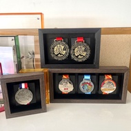 medal frame display medal frame Three-Dimensional Marathon Medal Wooden Display Stand Wall-Hanging V