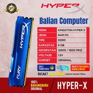 RAM KINGSTON HYPERX FURY GAMING DDR3 8GB PC12800 / RAM KINGSTON 8GB