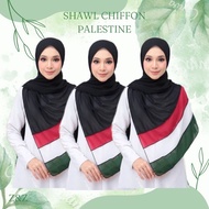 SHAWL CHIFFON PALESTINE 2 METER
