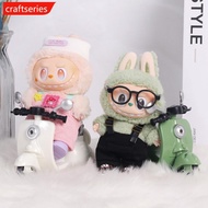 CRAFTSERIES For 17cm Labubu Dimoo Skull Panda Doll Stand On Table Doll Display Simulated Inertial Mo