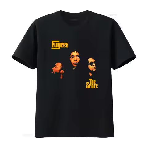 Fugees The Score Band T Shirt Lauryn Hill Wyclef Jean Pras Michel Design Hip Hop Music Fan vintage W