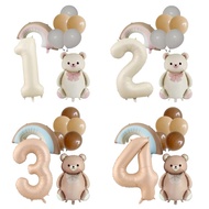 RAINBOW BEAR BALLOON PACKAGE 80cm