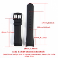 Natural Silicone Rubber Adapt to Greenham Graham Racing Chronograph Series Sports Men's Watch Watch 