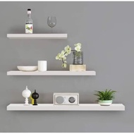 Minimalist Wall Shelf/ Wall decoration shelf Make up shelf size 40x10, 30x10, 20x10cm solid wood mat