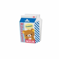 日本Rilakkuma造型夾拉拉熊San-x Yummy牛奶盒文具收藏夾仔食玩塑料封口夾仔直送鬆弛熊輕鬆小熊啡熊懶懶熊相夾掛牆擺件擺設盒玩玩具 全新