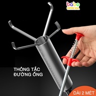 Drain Picker 2 Meters Long Drain Hook Stick Hair Picker Unclogging Toilet Sewer Pipe Picker (TA04)
