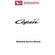 Daihatsu Copen L880 JB-DET / JB DET 2002 - 2012 Workshop Repair Service Manual