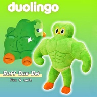 BCT✨in Stock✨New Duolingo Buff Duo Plushie Kawaii Green Owl Plush Doll Fun Duolingo Zari Lily Falsta