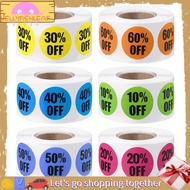 Jellyfish6 Rolls Percent Off Sticker 3000 Pieces 10 to 60 Percent Stickers Labels Adhesive Labels Sa