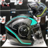 KHI K20 DV Open Face Double Visor Helmet Topi Keledar