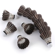 【NEW】 12pcs/ Badminton Shuttlecock Black Goose Board Feather Flying Stability Durable Shuttlecock