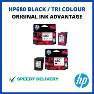 🔥READY STOCK🔥 HP680 Original Ink Cartridge Black / Tricolor HP680 680 Ink Advantage For HP2135,HP3635,HP3835, HP4650
