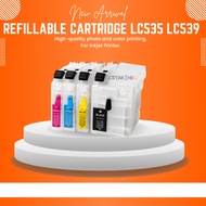 REFILLABLE CARTRIDGE LC539 LC535 FOR BROTHER DCPJ100 J105 MFCJ200 PRINTER
