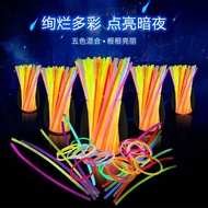 Colorful Glow Stick Children Glow Stick Silver Light Stick Concert Party Atmosphere Colorful Glow St