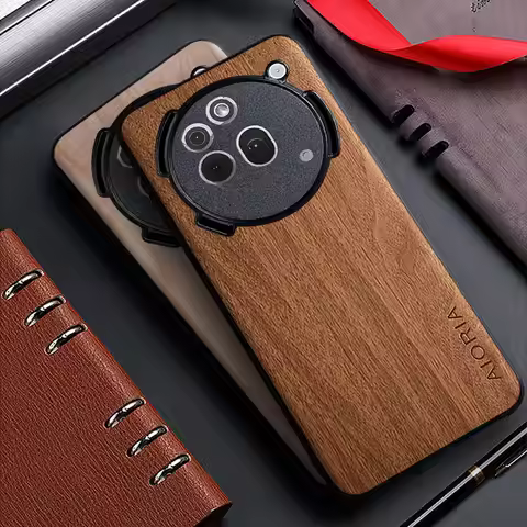 Case for Nothing Phone 3A Pro 3 CMF Phone 1 2 2A Plus Pro funda bamboo wood pattern Leather cover fo