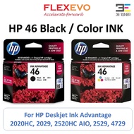 46 Original Black / Color Ink CZ637AA CZ638AA for Deskjet Ink Advantage 2020HC 2029 2520HC AIO 2529 
