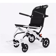 【In stock】Elderly Wheelchair Folding Wheelchair Trolley Lightweight Small Elderly Disabled Travel Portable Walking 9GLR