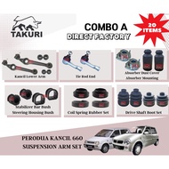 Takuri combo set perodua kancil / kancil turbo l5 l6 front lower arm with bush