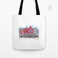 Tote Bag Canvas Urban sketch Delft Holland