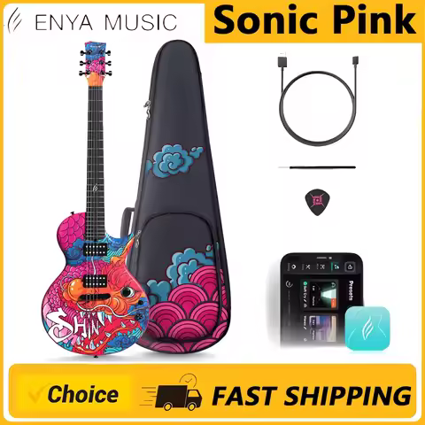 Enya Sonic Electric Guitar Shinichi Kobayashi Signature Loong Nova Go Sonic Smart Electric Carbon Fi
