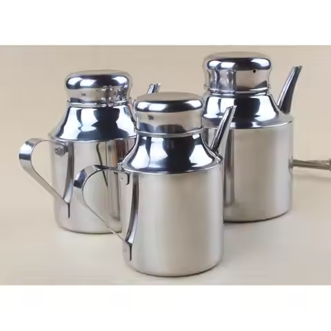 Olive Oil Cruet Dispenser Oil Can Drizzler Stainless steel Olive Oil Pots