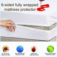 Zippered Bedbug Mattress Protector Waterproof Mattress Cover Premium Quality Hypoallergenic Bed Encasement