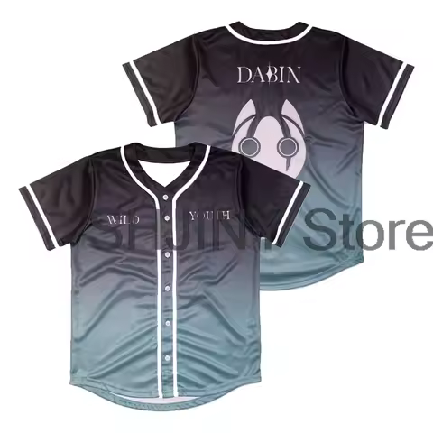 Dabin Wild Youth Gradient Baseball Jersey Shirts 2024 World Tour Short Sleeve Tee Women Men Streetwe