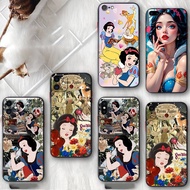 for Xiaomi Redmi Note 12R 12S 12 13 Pro Plus DA7 snow white princess Soft black phone case protectiv