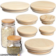 LEMONTREALCB Wood Lids Reusable Bottle Sealing Caps Compatible Canning Storage