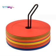 10Pcs Soccer Flat Cones Marker Disc  Marker Disc Basketball Sports Speed Agility Training Markers,Po