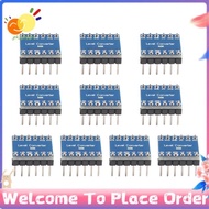 10Pcs 4 Channel IIC  Logic Level Converter Bi-Directional Module 3.3V to 5V Shifter for  (Pack of 10