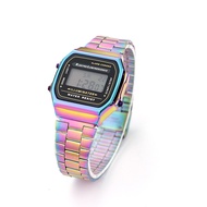 【Ready Stock】G-STEEL STANDARD A168WEGB-1B / A168WA Digital Watch | Vintage Alarm Auto Calendar Jam T