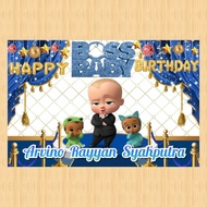 BOSS BABY BOSS banner, BOSS BABY BOSS banner, children's birthday banner, BOSS BABY BOSS background,
