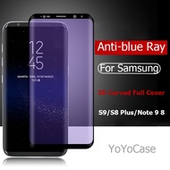 Samsung S20/S20 Ultra/S20 Plus Note 9 Note 8 S10 S9 S8 Plus Anti UV Purple Blue Light HD Film Tempered Glass Screen Protector