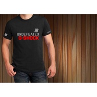 [ SALE ] G-SHOCK UNDEFEATED BLACK T-SHIRT -   100% COTTON ROUND NECK / LENGAN PENDEK / T-SHIRT PRINT