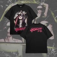 GISELLE AESPA LEMONADE Ver.1 BLACK OVERSIZE CUTTING T-Shirt Series