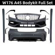 Mercedes A-Class W176 A45 AMG Bumper Bodykit Facelift Front Rear Bumper Side Skirt Canard