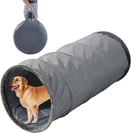 HOMBYS Extra Large Dog Agility Tunnel for Large Dogs, Flannel Cat Tubes, Play Tunnel for Kids, Colla