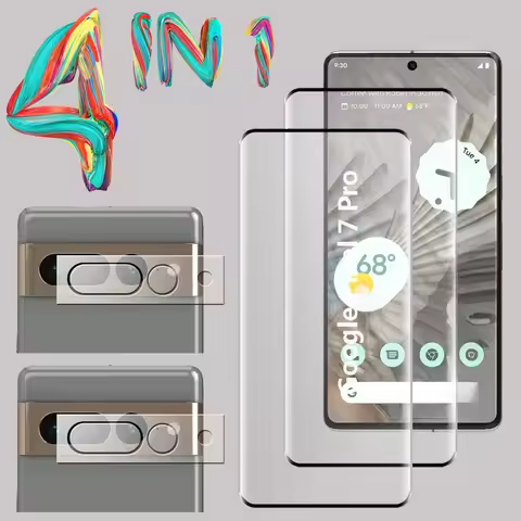 3D Tempered Glass for Google Pixel 7 Pro Screen Protector Camera Lens Film Pixel7 Pro Glass Protecti