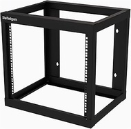 StarTech.com 9U 19" Wall Mount Network Rack 19" Deep 2 Post Open Frame for Server Room/Data/AV/IT/Co