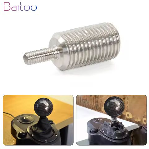 New Aluminum M12x1.25 Gear Shifter Adapter For Logitech G25 G27 G29 G920 Gear Shift Head Adapter Mod