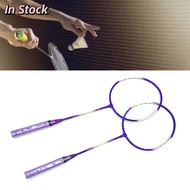 [Immediately Ship] Badminton Racket 2 Player Super Light Split Handle Iron Alloy Badminton Racket Set For Beginner Children
