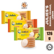 Julie’s Sandwich Biscuit 126g – Banana / Orange / Lemon