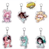 Keychain Lovely Baby Bag Pendant Mizi Till Ivan Hyuna Luka Sua Cosplay Key Ring Accessories Acrylic