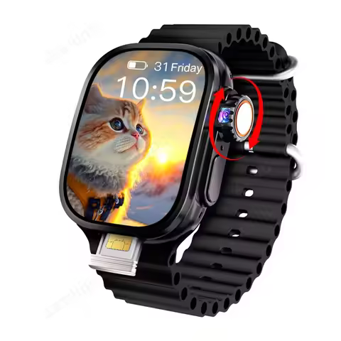Curved Display S10 Ultra 3 Smartwatch JC02 Pro Smart Watch With 190° Rotary Camera NFC GPS WIFI Comp