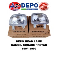 ORIGINAL 100% DEPO HEAD LAMP KANCIL SQUARE / PETAK 1994-1999