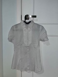G2000 白色花紋短袖恤衫 G2000 White patterned shirt / blouse with short sleeves