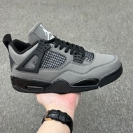 2026 High-Quality Air Jordan 4 Retro Gray Black AJ4 Sneakers Suitable for Outdoor Basketball ZPXU U6