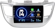 Double DIN Android Car Radio for Hyundai Tucson (2014-2018) GPS Sat Nav, Reversing Camera Free, 9 In